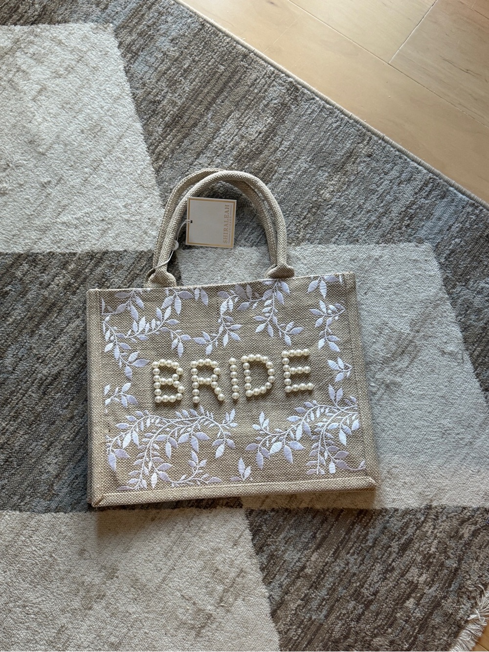 NWT shiraleah bride tote bag